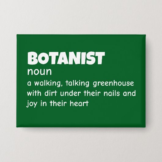 Hilarische botanische betekenis button (Voorkant)