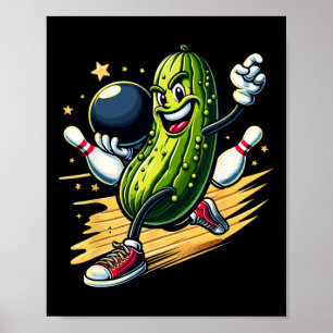 Hilarische Bowling Pickle Poster