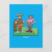 Hilarische Golf Humor Briefkaart (Voorkant)