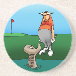 Hilarische Golf Humor Onderzetter Gift