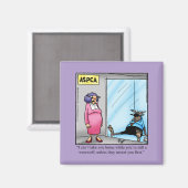 Hilarische Halloween Humor Square Magnet Magneet (Voorkant / Achterkant)