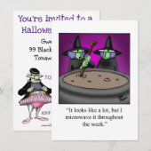Hilarische Halloween Humor Uitnodiging (Voorkant / Achterkant)