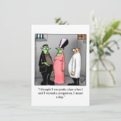 Hilarische Halloween Party Uitnodigingen (Staand voorkant)