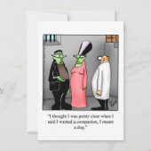 Hilarische Halloween Party Uitnodigingen (Voorkant)