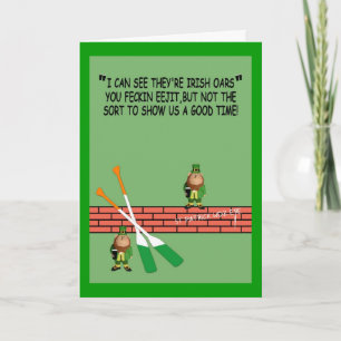 Hilarische Ierse verjaardag Kaart