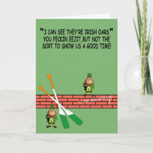 Hilarische Ierse verjaardag Kaart