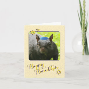 Hilarische Joodse Eekhoorn · Gelukkige Chanoeka Feestdagen Kaart