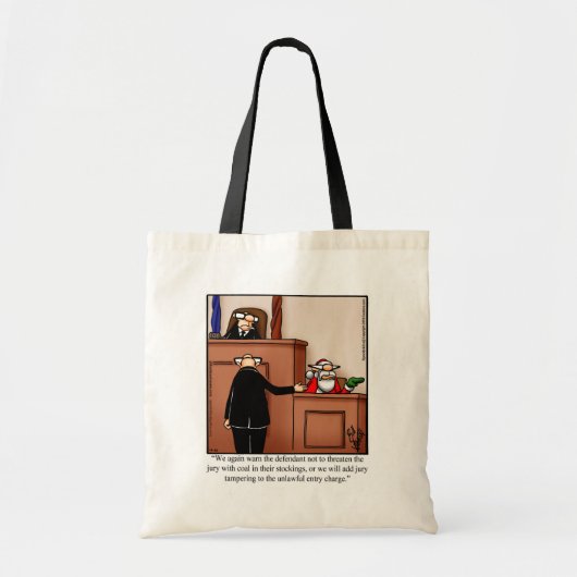 Hilarische kerst Humor Canvas tas Gift (Voorkant)