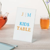 Hilarische kinder tafel bruiloft reclamebord met voetstuk (Insitu)