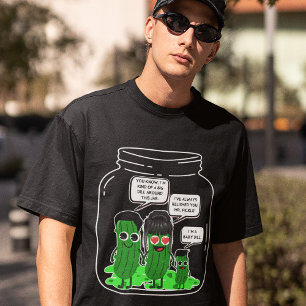 Hilarische Pickle Family "Ik ben een grote Dill" K T-shirt