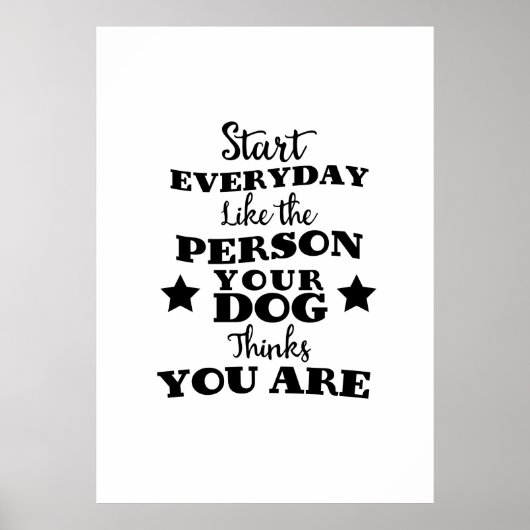 Hilarische spreuk over huisdierhond poster (Voorkant)