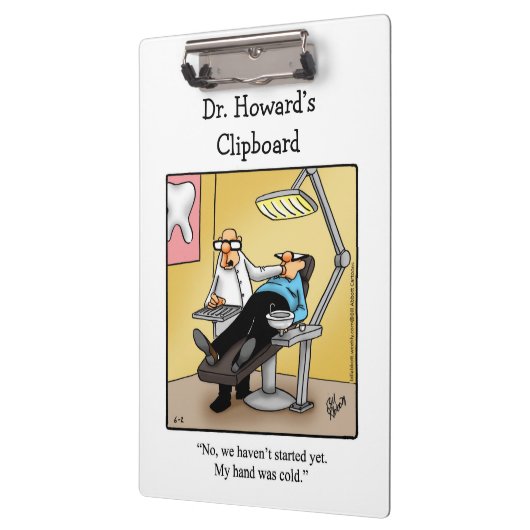 Hilarische tandarts Humor Klembord Gift (Links)
