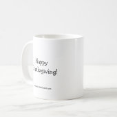 Hilarische Thanksgiving Humor Coffee Mok (Voorkant links)