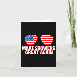 Hilarische Trump America 2025 Funny Showers Meme A Kaart