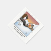 Hilarische Wijn Humor Cocktail servetten (Hoek)