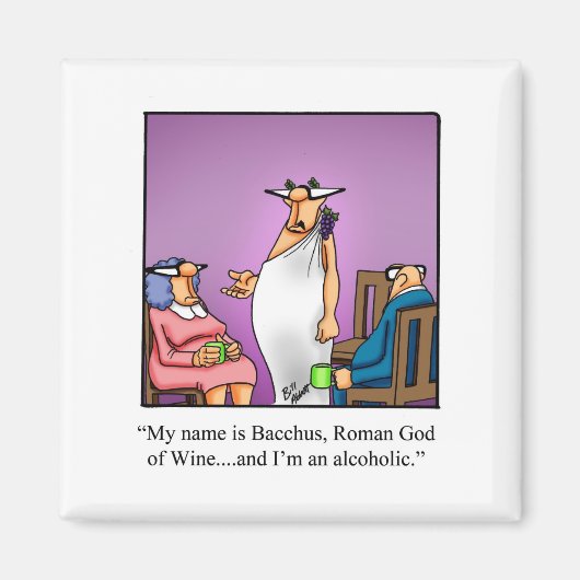 Hilarische Wijn Humor Magnet Magneet (Voorkant)