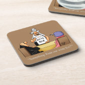 Hilarische Wijn Humor Onderzetter Gift (Linkerzijde)