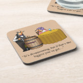 Hilarische Wijn Humor Onderzetter Gift (Linkerzijde)