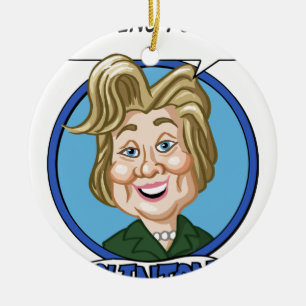 Hilary Clinton Election 2016 Keramisch Ornament
