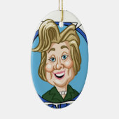 Hilary Clinton Election 2016 Keramisch Ornament (Rechts)