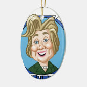 Hilary Clinton Election 2016 Keramisch Ornament (Links)