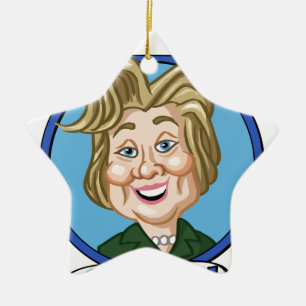 Hilary Clinton Election 2016 Keramisch Ornament