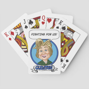 Hilary Clinton Election 2016 Pokerkaarten