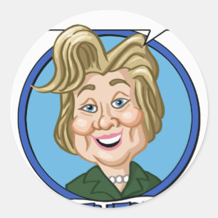 Hilary Clinton Election 2016 Ronde Sticker