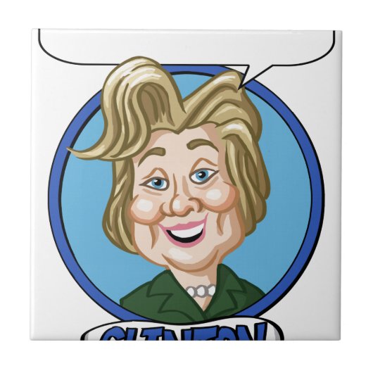 Hilary Clinton Election 2016 Tegeltje (Voorkant)