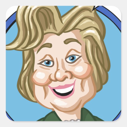 Hilary Clinton Election 2016 Vierkante Sticker (Voorkant)