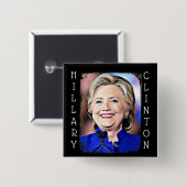 Hilary Clinton Memorabilia Digitale Kunst Button (Voorkant /achterkant)