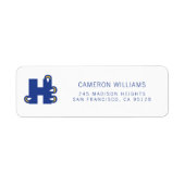 Hilbert College H Etiket (Voorkant)