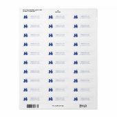 Hilbert College H Etiket (Full Sheet)