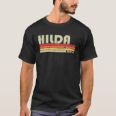 HILDA Gift Name Personalized Retro 80s 90s T-shirt (Voorkant)
