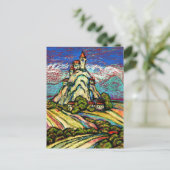 Hill Castle Fantasy Briefkaart (Staand voorkant)