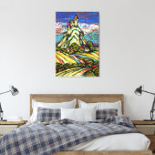 Hill Castle Fantasy Canvas Print (Insitu (Slaapkamer))