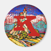 Hill Castle Fantasy Monogram Magneet (Voorkant)