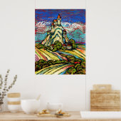 Hill Castle Fantasy Poster (Keuken)