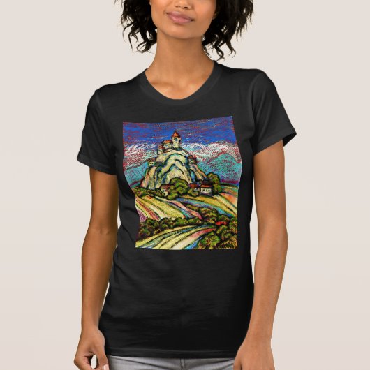 Hill Castle Fantasy T-shirt (Voorkant)