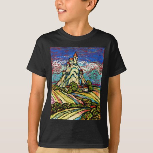 Hill Castle Fantasy T-shirt (Voorkant)