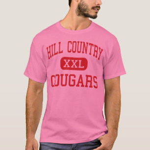 Hill Country - Cougars - Middle - Austin Texas T-shirt