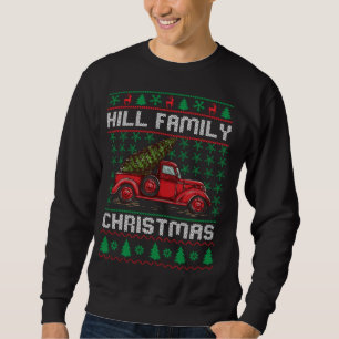 Hill Familie Lelijke Kersttrui Rode Vrachtwagen Gr Trui