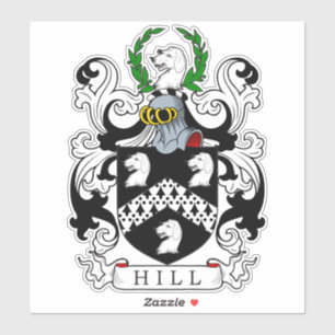 Hill Family Crest Sticker