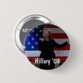 Hillary 08 ronde button 5,7 cm (Voorkant /achterkant)