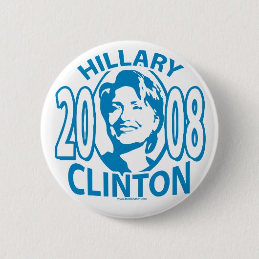 Hillary 2008 Clinton Button  (Voorkant)