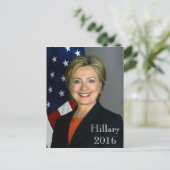 Hillary 2016 briefkaart (Staand voorkant)
