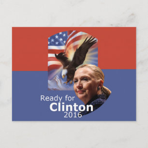 Hillary 2016-Briefkaart Briefkaart