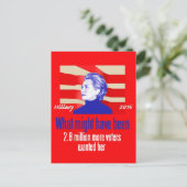 Hillary 2016-Briefkaart Briefkaart (Staand voorkant)