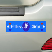 Hillary 2016 bumpersticker (Op auto)