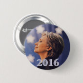 Hillary 2016-Button Ronde Button 5,7 Cm (Voorkant /achterkant)